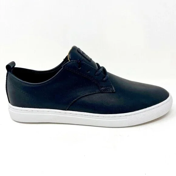 Clae Ellington SP Black Leather Mens Casual Sneakers - Picture 1 of 8
